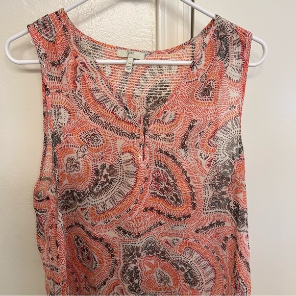 Joie Joaquin Paisley Floral 100% Silk Women’s Medium Tank Top - Picture 2 of 8